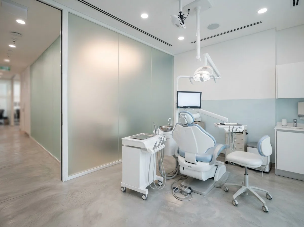 Smart glass for dental and specialist clinics in a UAE hospital